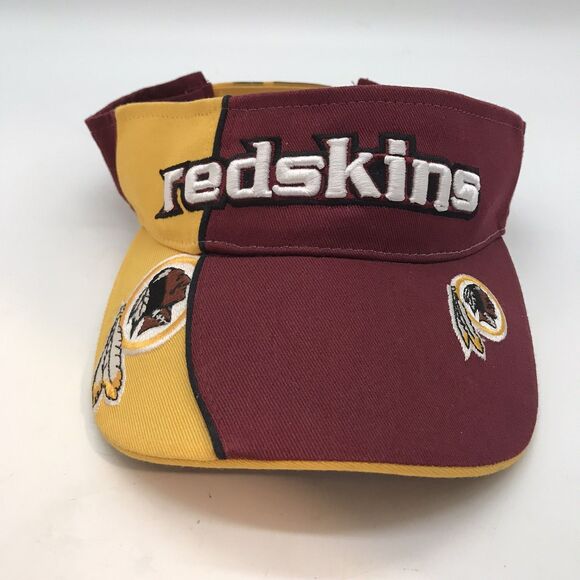 Washington Redskins NFL Visor Burgundy & Gold Twill Embroidered Logo Strapback - Picture 1 of 9